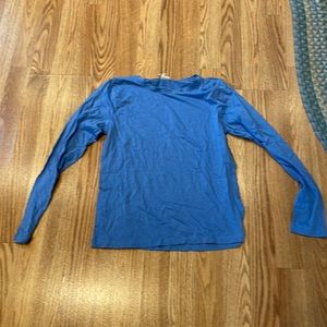 LL Bean blue lightweight long sleeve shirt size medium